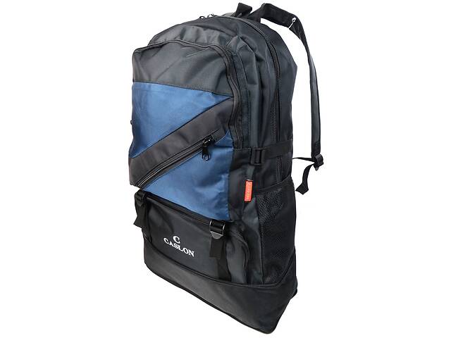 Рюкзак туристический 40L Caslon черный с синим