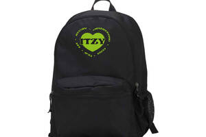 Рюкзак Итзи ITZY с зеленым принтом (23825) Gravit