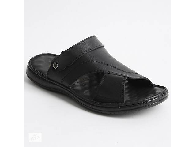 Сандалии мужские кожаные 340503 р.46 (30) Fashion Черный