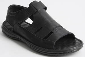 Сандалии мужские кожаные 340507 р.42 (26,5) Fashion Черный