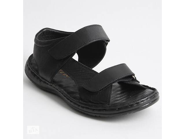 Сандалии мужские кожаные 340508 р.40 (25) Fashion Черный