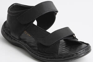 Сандалии мужские кожаные 340508 р.44 (28) Fashion Черный