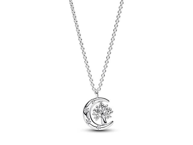 Серебряное колье Pandora 'Луна и вращающееся дерево жизни' 392992C01