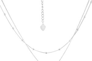 Серебряное колье SilverBreeze с фианитами (2102625) 400-450