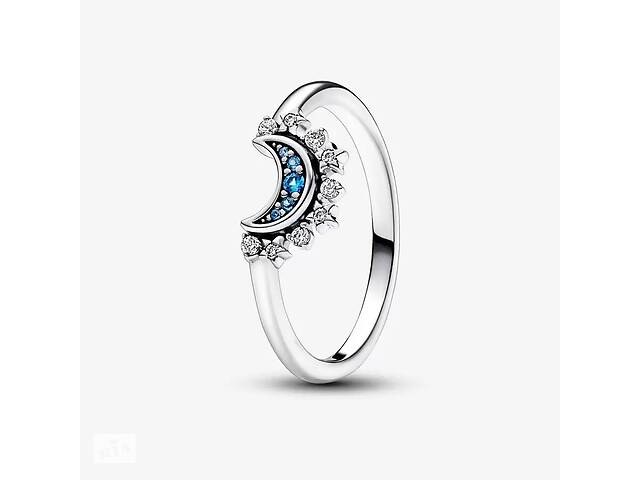 Серебряное кольцо Pandora 'Луна и звезды' 50