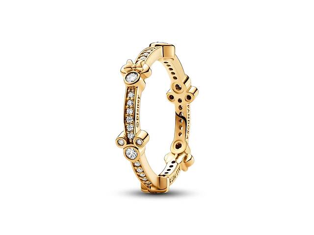 Серебряное кольцо Pandora 'Микки и Минни Маус' 162957C01 56