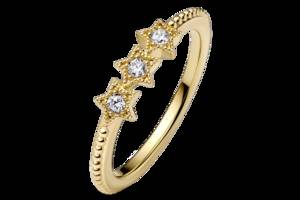 Серебряное кольцо Pandora 'Небесные звезды' 54