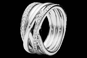 Серебряное кольцо Pandora 190919CZ 52