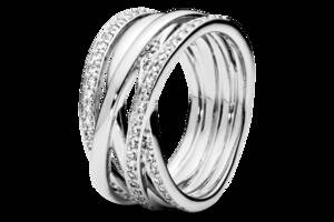 Серебряное кольцо Pandora 190919CZ 54