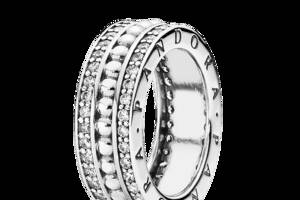 Серебряное кольцо Pandora 190962CZ 50