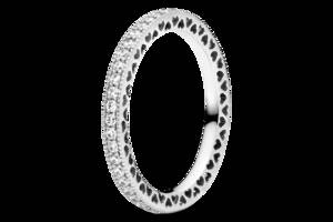 Серебряное кольцо Pandora 190963CZ 54