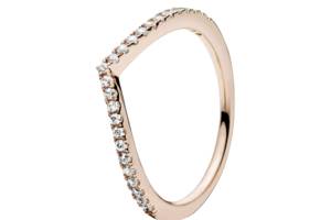 Серебряное кольцо Pandora Блестящее желание 186316CZ 50