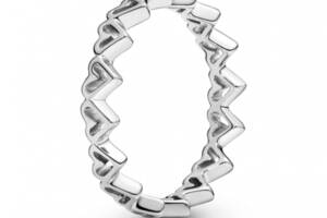 Серебряное кольцо Pandora Кольцо сердец 52