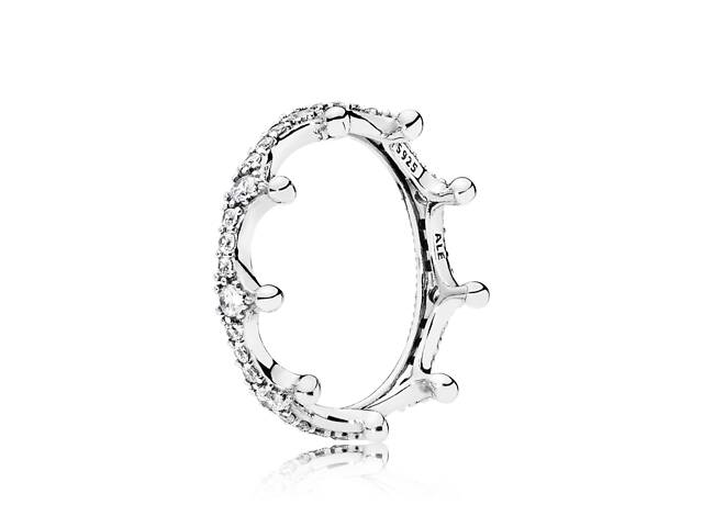 Серебряное кольцо Pandora Корона 197087CZ 56