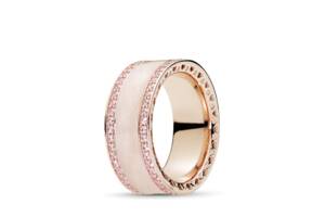 Серебряное кольцо Pandora replika Rose 181024EN95 50