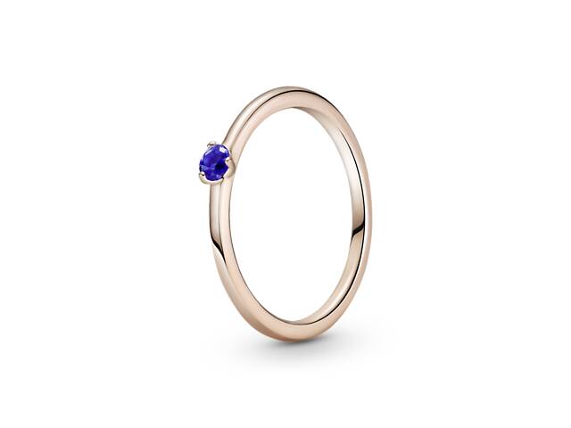 Серебряное кольцо Pandora Rose с небесно-синим камнем 189259C04 56