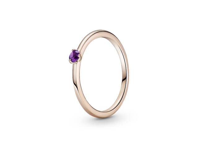 Серебряное кольцо Pandora Rose с пурпурным камнем 189259C06