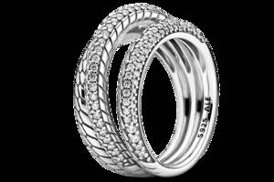 Серебряное кольцо Pandora с цепочным орнаментом 199083C01 52