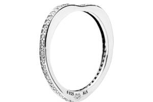 Серебряное кольцо Pandora Сияющая радуга любви 197095CZ 50