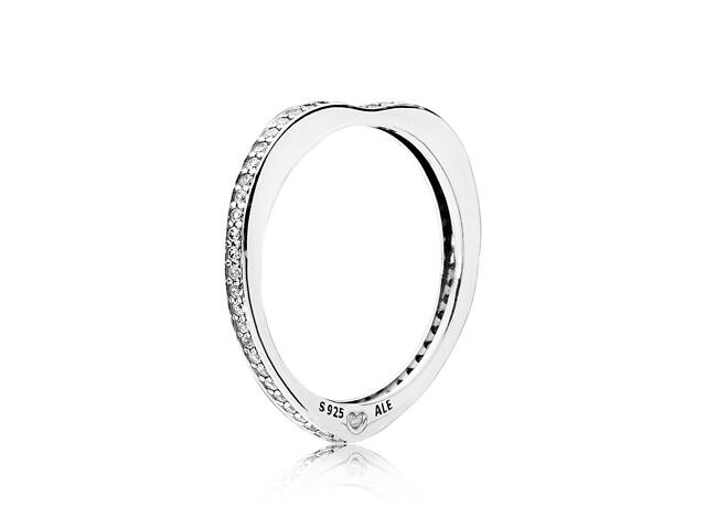 Серебряное кольцо Pandora Сияющая радуга любви 197095CZ 58