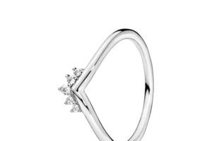 Серебряное кольцо Pandora Wish с тиарой 198282CZ