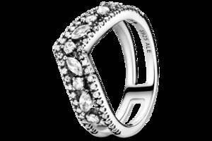 Серебряное кольцо Pandora Wishbone Маркиз 199095C01 50
