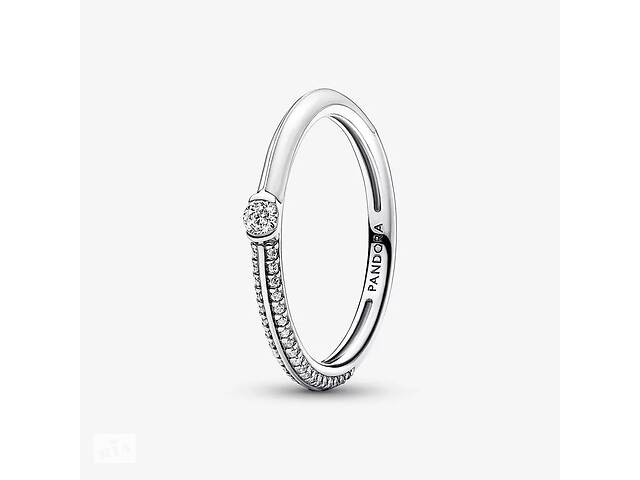 Серебряное кольцо Pandora 'Ряд паве' 52