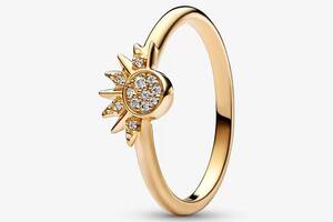 Серебряное кольцо Pandora 'Солнце' 50