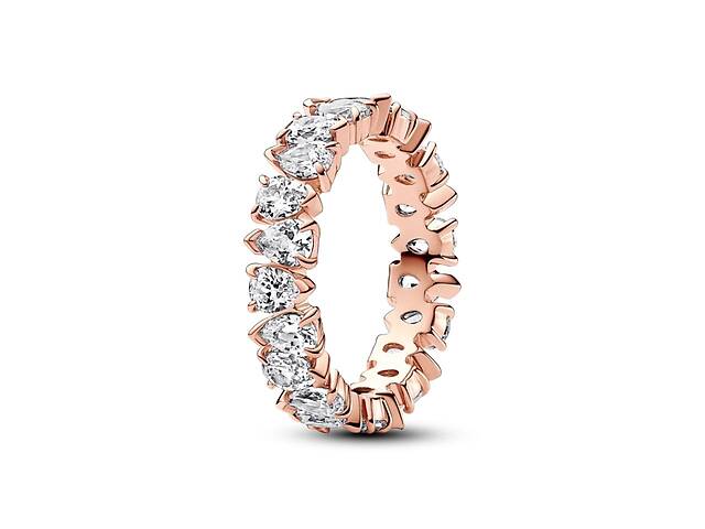 Серебряное кольцо Pandora сияющее с паве 183021C01 50