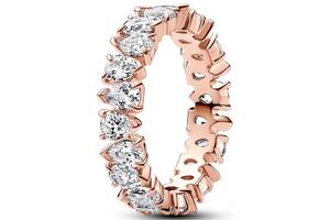 Серебряное кольцо Pandora сияющее с паве 183021C01 54
