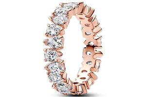 Серебряное кольцо Pandora сияющее с паве 183021C01 56