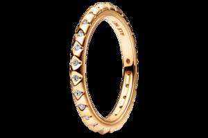 Серебряное кольцо 'Пирамиды' Pandora ME 56