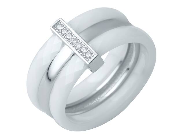 Серебряное кольцо Silver Breeze с керамикой 17.5 размер (0481791)