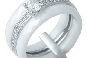Серебряное кольцо Silver Breeze с керамикой 17 размер (0481630)