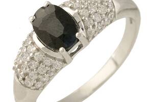 Серебряное кольцо Silver Breeze с натуральным сапфиром 17.5 размер (1238219)
