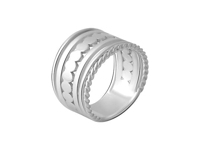 Серебряное кольцо SilverBreeze без камней (2066538) 17 размер