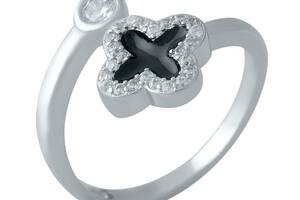 Серебряное кольцо SilverBreeze с емаллю 17.5 (2000068)