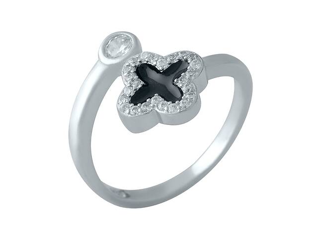 Серебряное кольцо SilverBreeze с емаллю 17.5 (2000068)