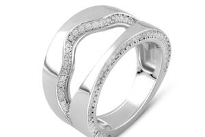 Серебряное кольцо SilverBreeze с фианитами (2031581) 16.5 размер