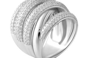 Серебряное кольцо SilverBreeze с фианитами (2056713) 16 размер