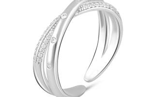Серебряное кольцо SilverBreeze с фианитами (2085294) 18 размер