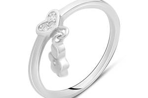 Серебряное кольцо SilverBreeze с фианитами (2142324) 17.5