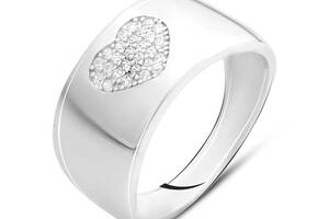 Серебряное кольцо SilverBreeze с фианитами (2142560) 17.5