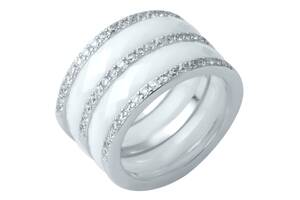 Серебряное кольцо SilverBreeze с керамикой 1214299 16.5 размер