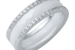 Серебряное кольцо SilverBreeze с керамикой (1214459) 16 размер