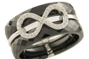 Серебряное кольцо SilverBreeze с , керамикой (1221761) 16 размер