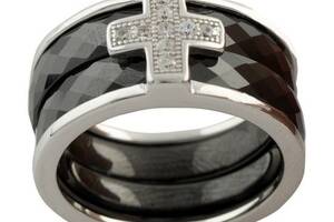 Серебряное кольцо SilverBreeze с керамикой 16 (1150306)