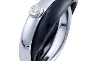 Серебряное кольцо SilverBreeze с керамикой (1765036) 19 размер