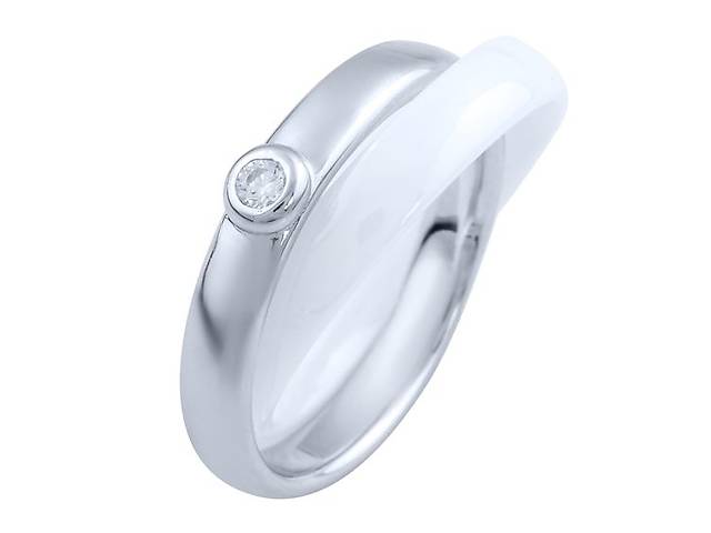 Серебряное кольцо SilverBreeze с керамикой 1765043 17.5 размер