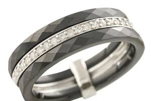 Серебряное кольцо SilverBreeze с керамикой 18.5 (1223635)